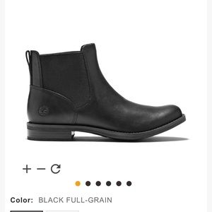 Timberland Black Leather Boots. Size 7.5